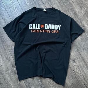 Vintage Call of Duty Daddy Parent black Ops Graphic Shirt